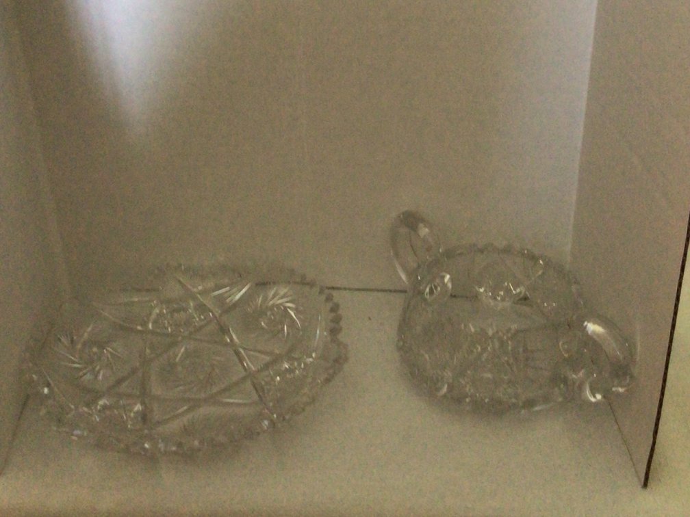 Image for 2 pieces of cut glass