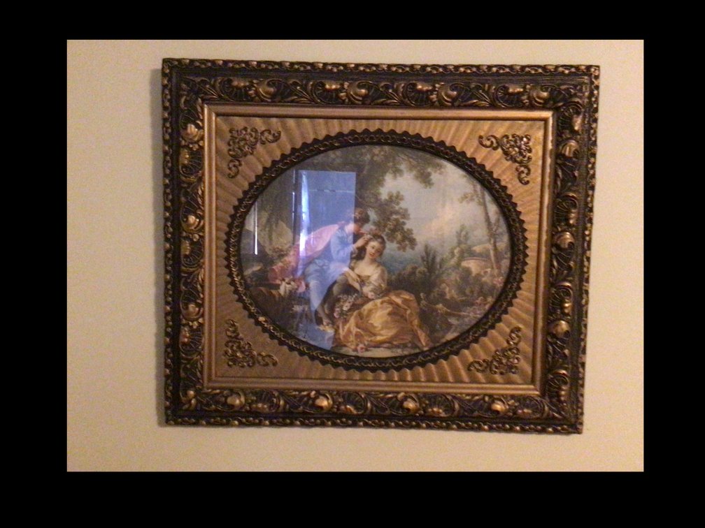 Image for 29” x 25 “  Framed Print ( very ornate antique )