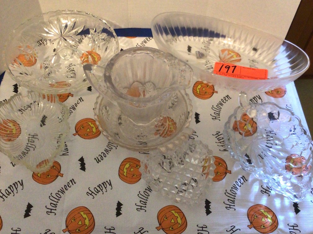 Image for Assortment of pressed glass
