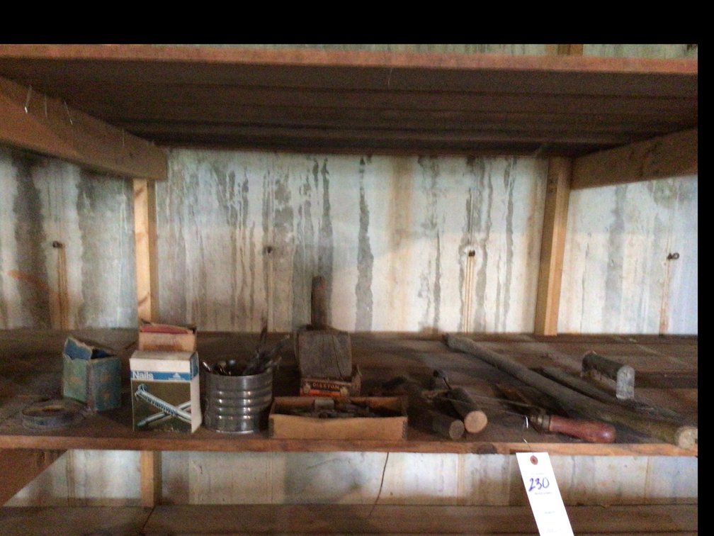 Image for Antique wooden plane and assorted tools