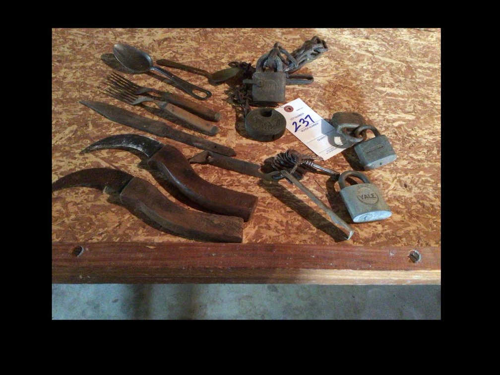 Image for Norfolk & Western lock, US Navy lock and assorted items