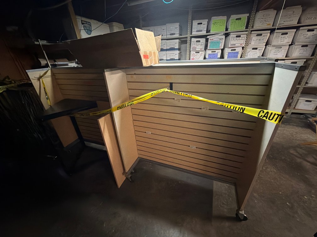 Image for Three wood display racks
