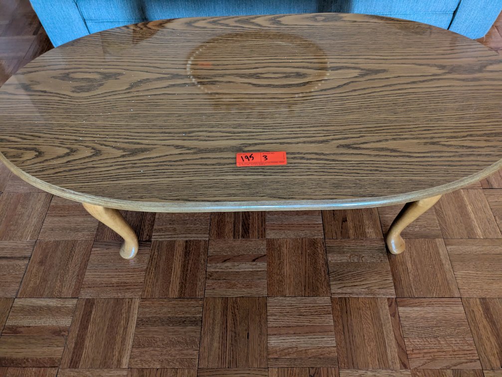 Image for Queen Ann style coffee table and end tables