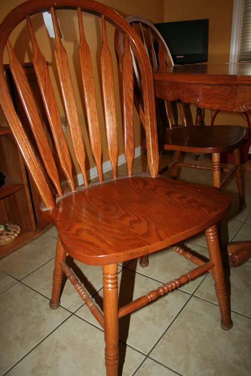Image for Oak Dining Table & 4 chairs  60