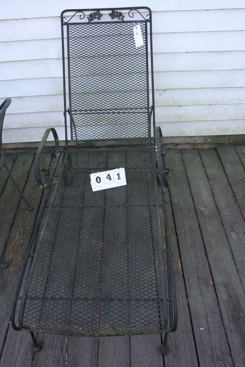 Image for Vintage Wrought Iron Lounge Recliner