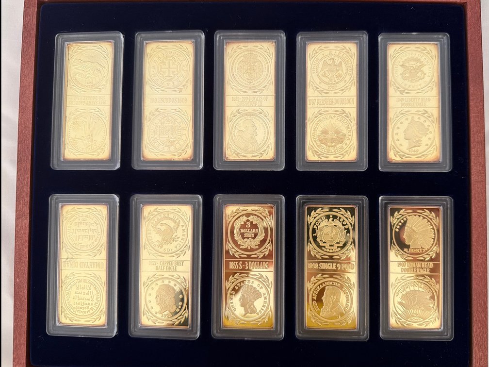 Image for Collection of  24K Gold Plated Ingots