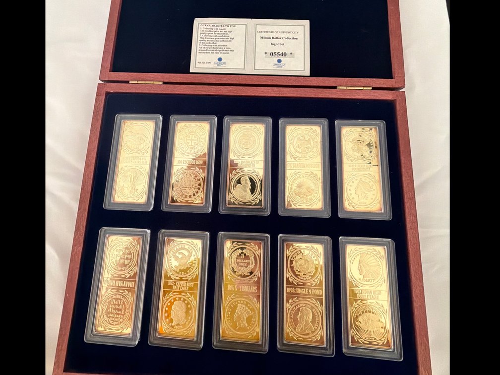 Image for Collection of  24K Gold Plated Ingots