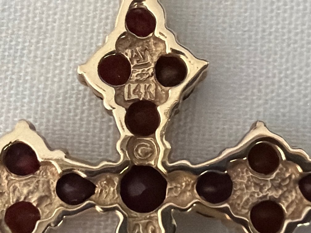Image for 14K Yellow Gold, Cross Style Pendant