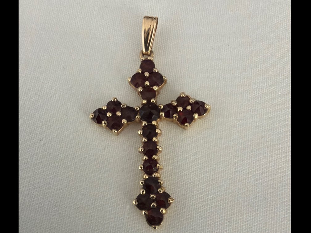 Image for 14K Yellow Gold, Cross Style Pendant