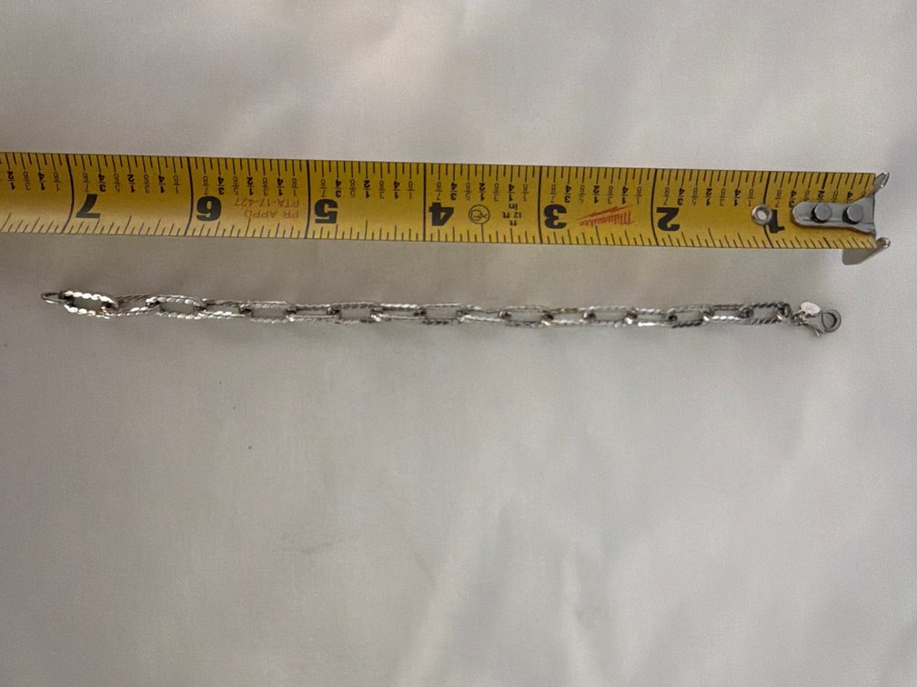 Image for 14K White Gold, 7.5 inch long, Bracelet