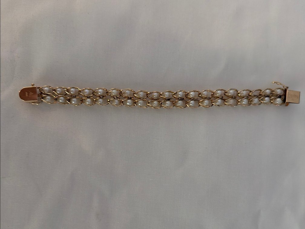 Image for 14K Yellow Gold, 7.0 inch long Double Strand 