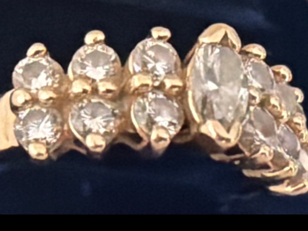 Image for 14K Yellow Gold Waterfall Style Ring