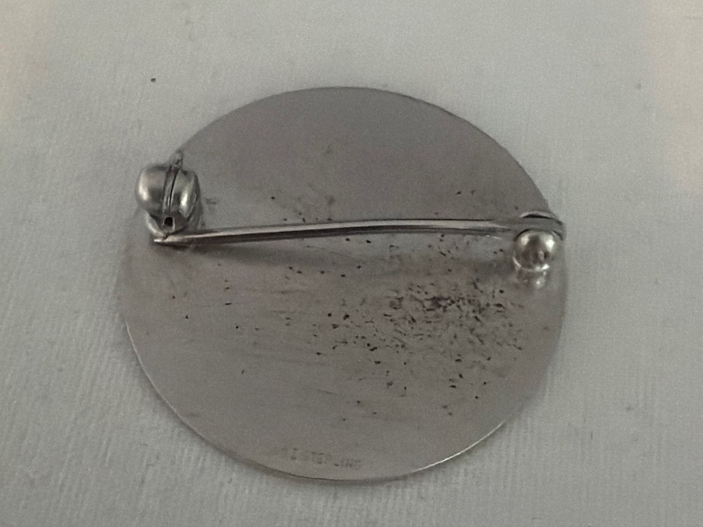 Image for Sterling Silver Disc pin mounting