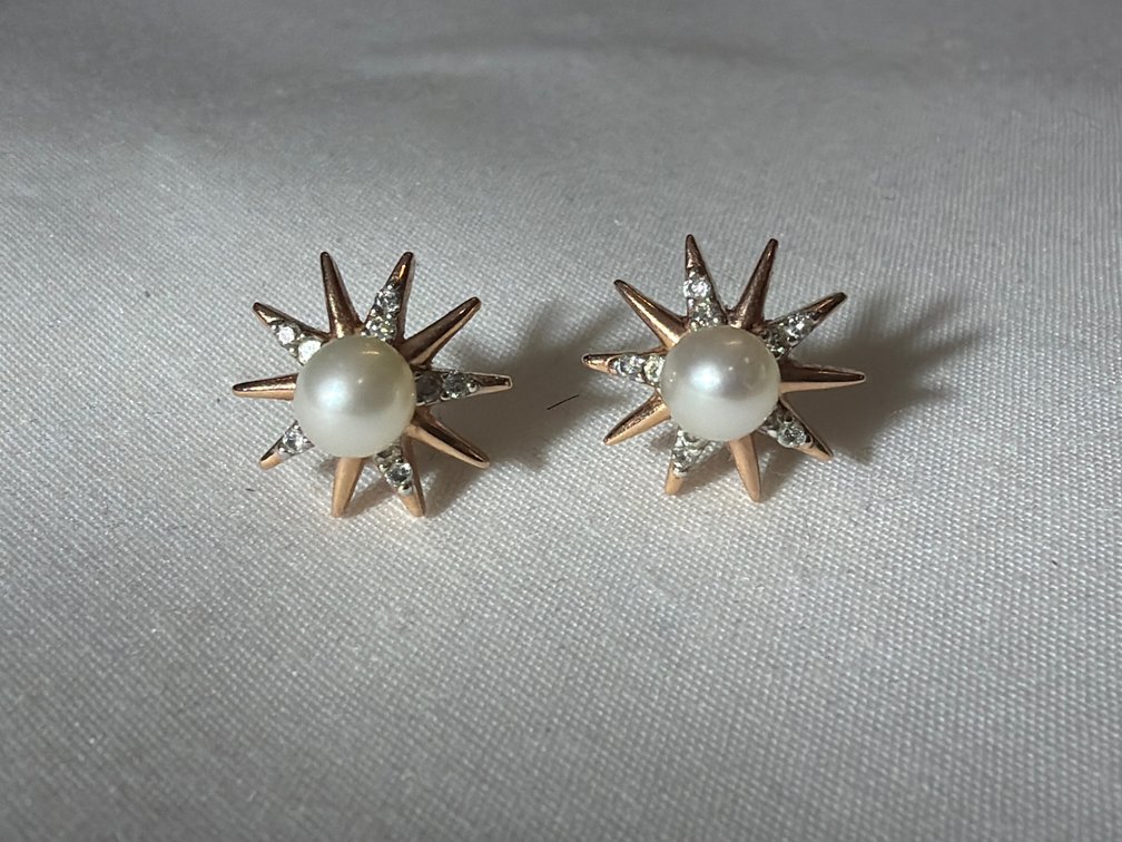 Image for 10K Yellow Gold, Star Burst Earring