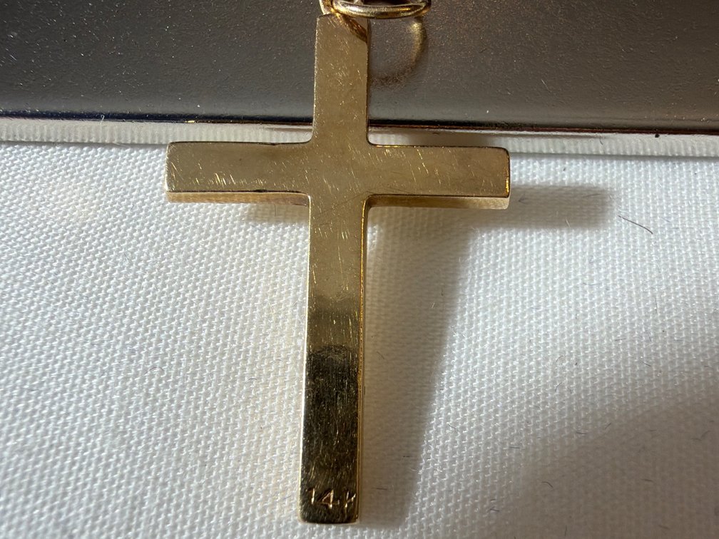 Image for 14K 17.0 mm by 28.0 mm Cross Pendant