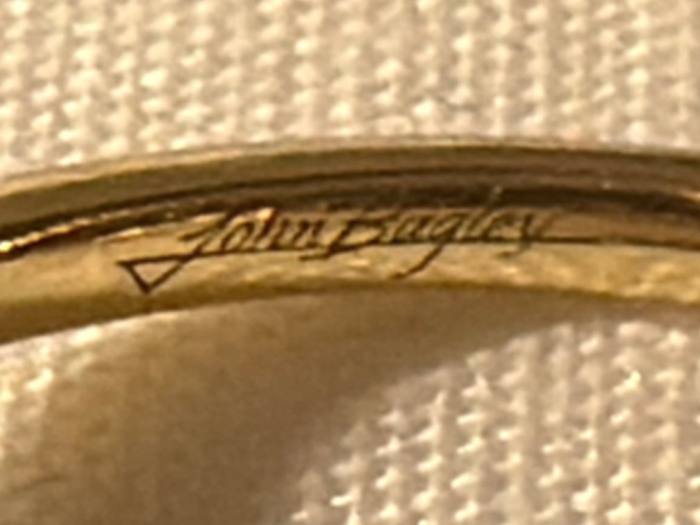 Image for 14K Yellow Gold, 1.0 mm wide Curved Wedding Band Ring