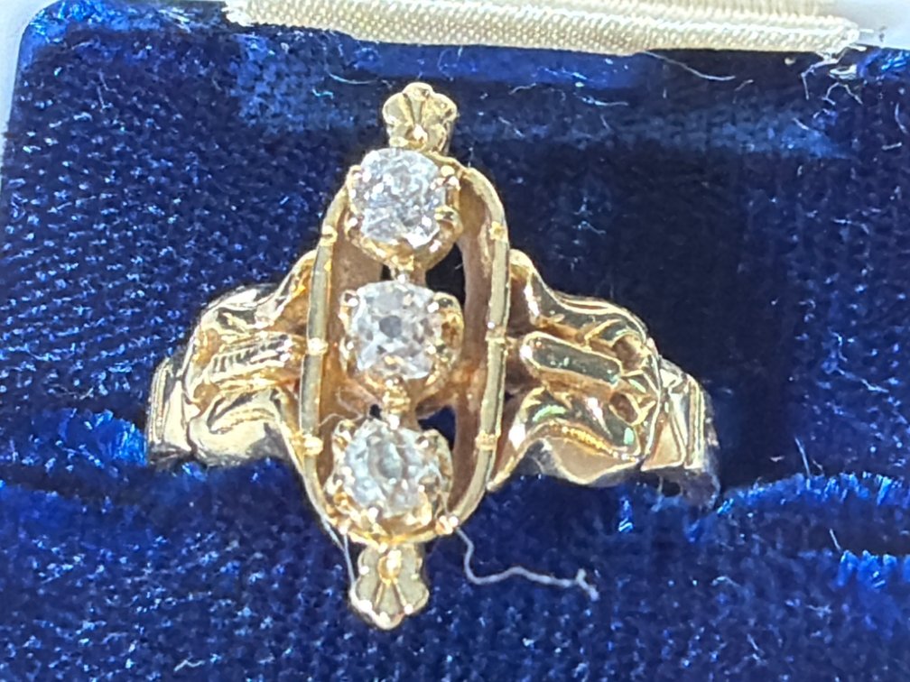 Image for 14K Yellow Gold, Vintage Style Ring