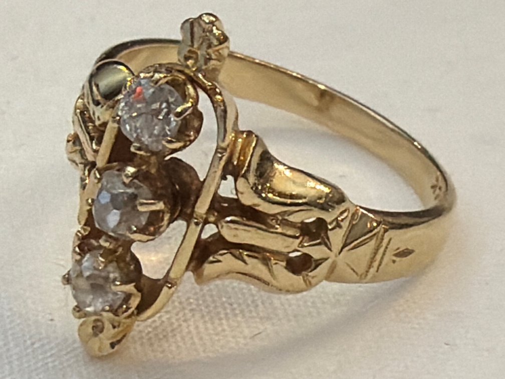 Image for 14K Yellow Gold, Vintage Style Ring