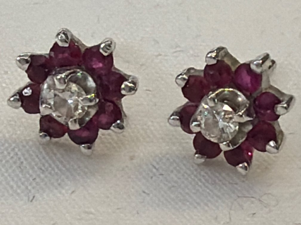 Image for 14K White Gold, Single Pierced, Earring