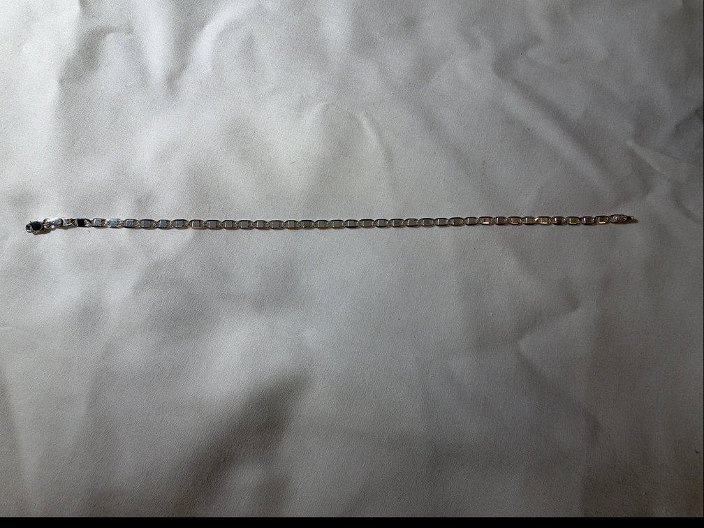 Image for Sterling Silver, 10 inch Long, Mariner Link Anklet Bracelet