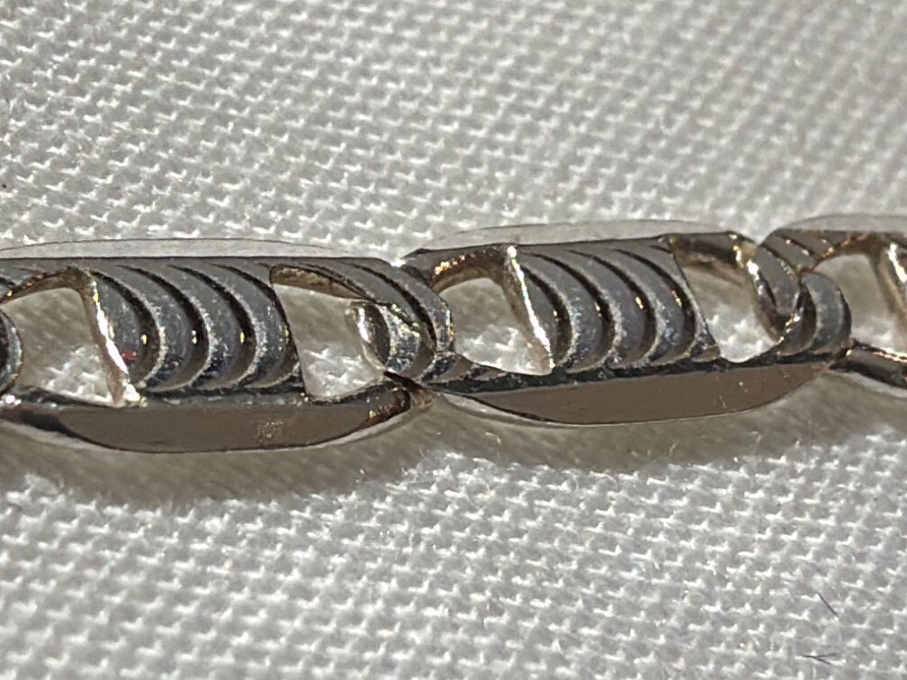 Image for Sterling Silver, 10 inch Long, Mariner Link Anklet Bracelet