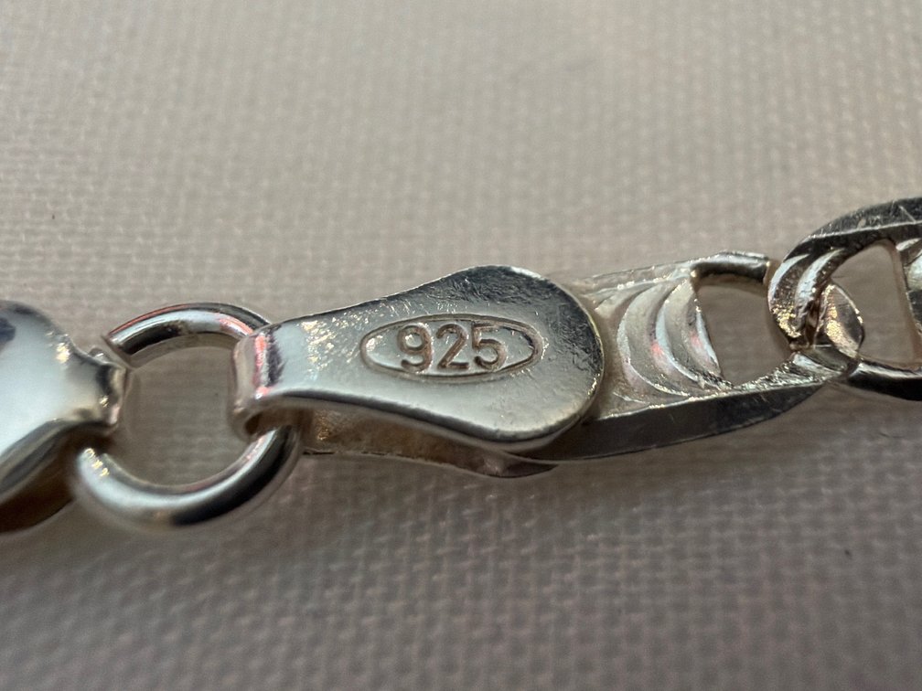 Image for Sterling Silver, 10 inch Long, Mariner Link Anklet Bracelet