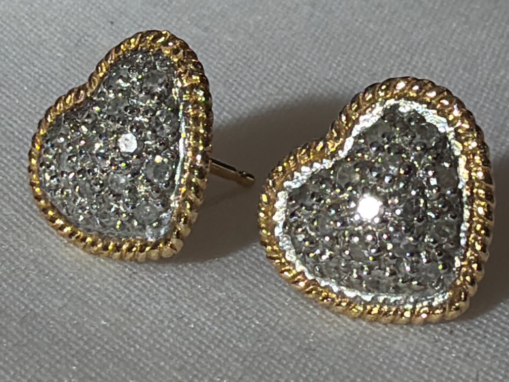 Image for 14K Yellow Gold Pierced, Button, Earring