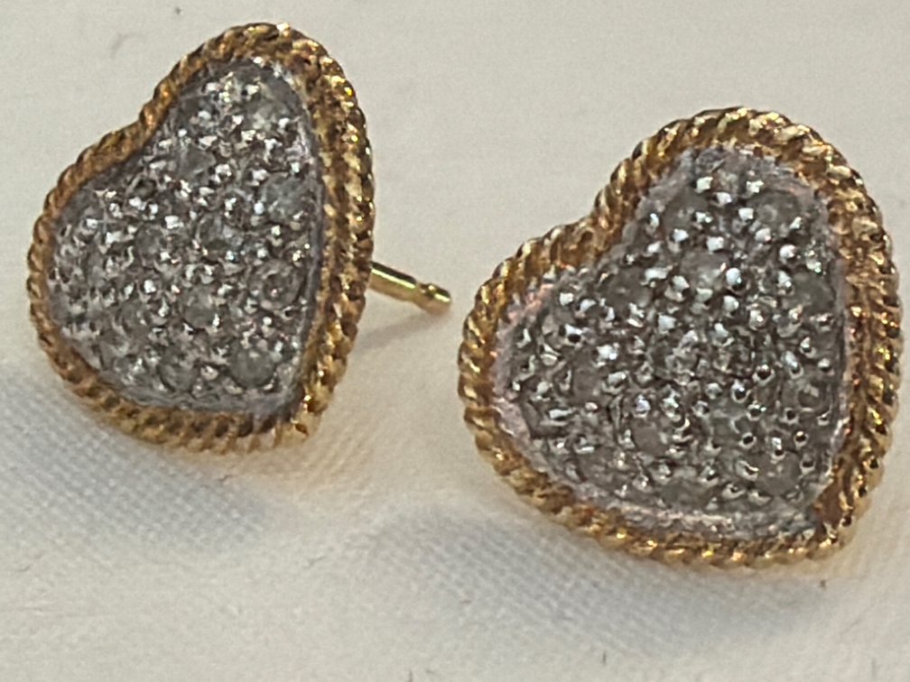 Image for 14K Yellow Gold Pierced, Button, Earring