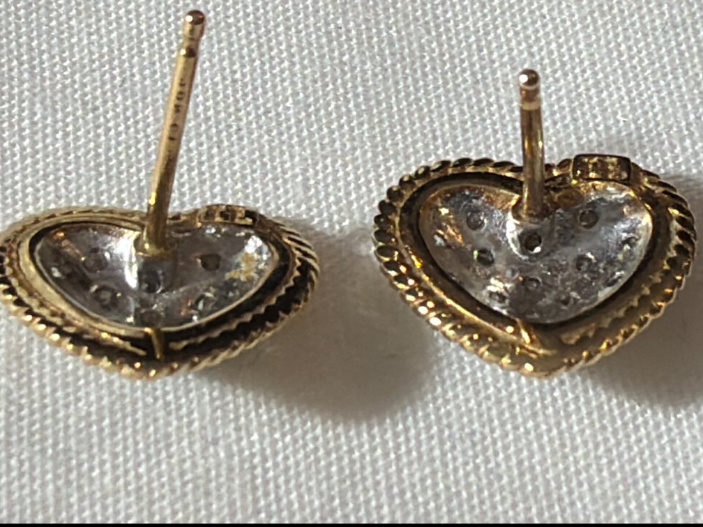 Image for 14K Yellow Gold Pierced, Button, Earring