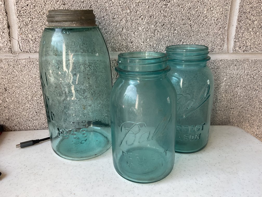 Image for Number 13 Blue Fruit Jar