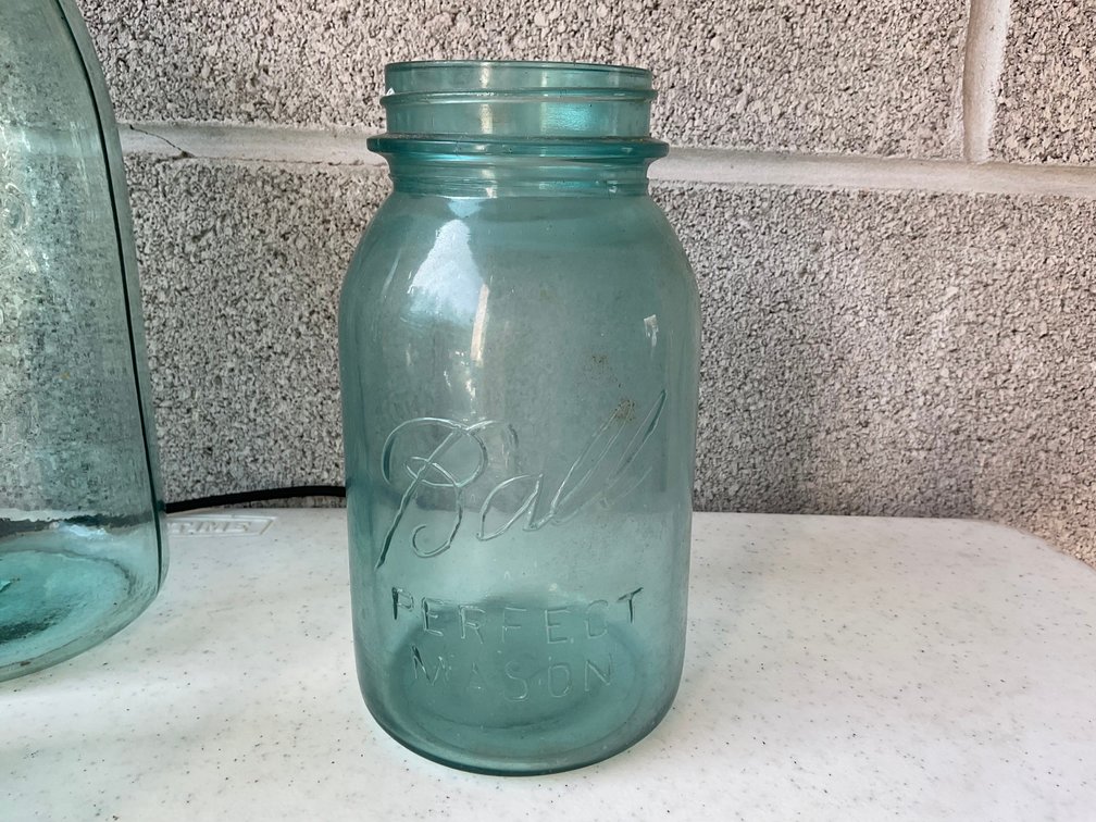 Image for Number 13 Blue Fruit Jar