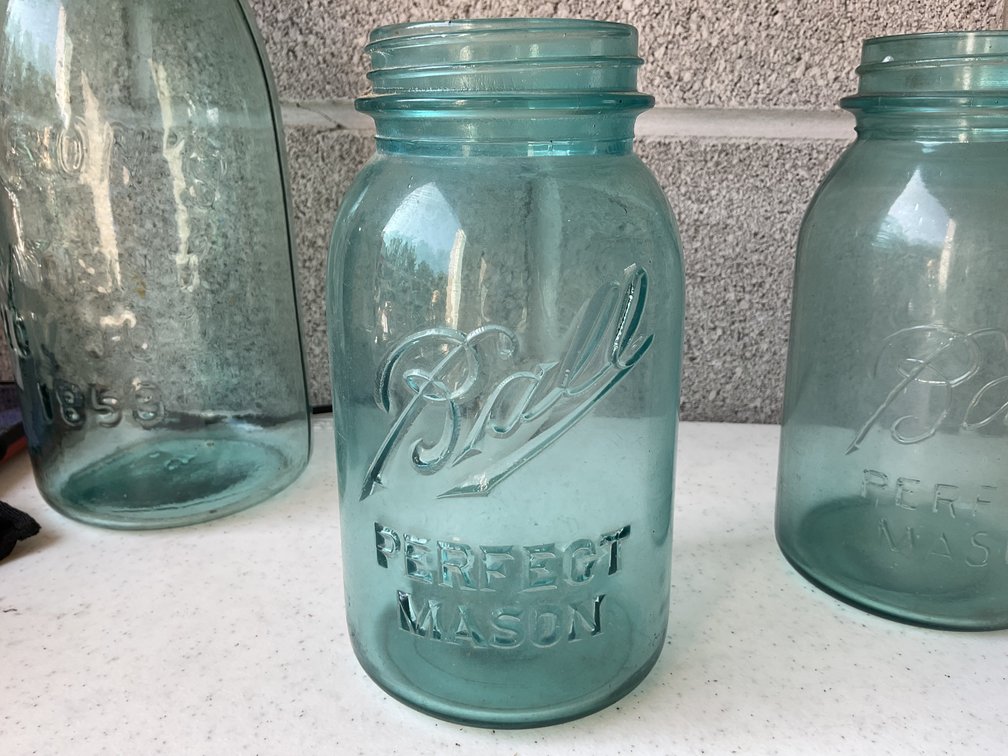 Image for Number 13 Blue Fruit Jar