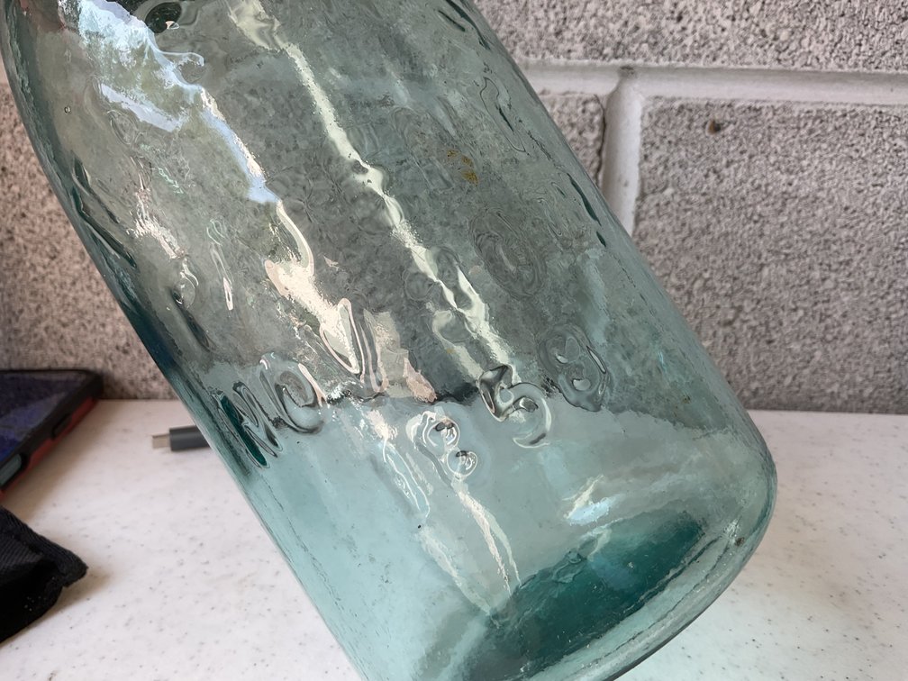 Image for Number 13 Blue Fruit Jar