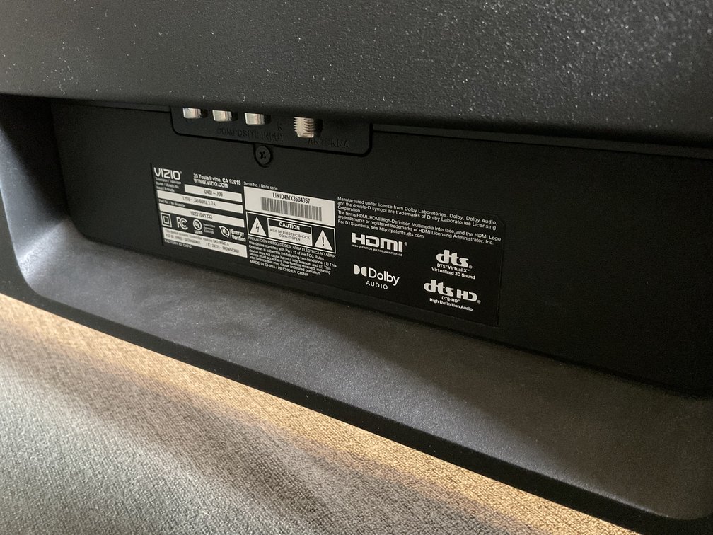 Image for Vizio 41” TV on Stand