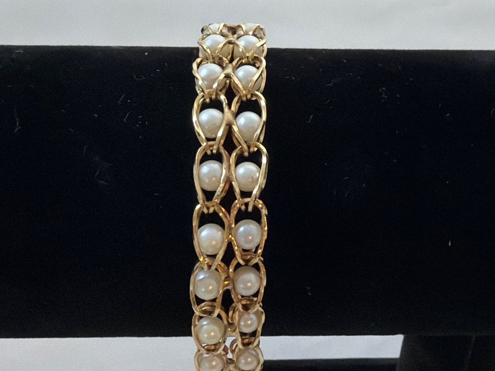 Image for 14K Yellow Gold, 7.0 inch long Double Strand 