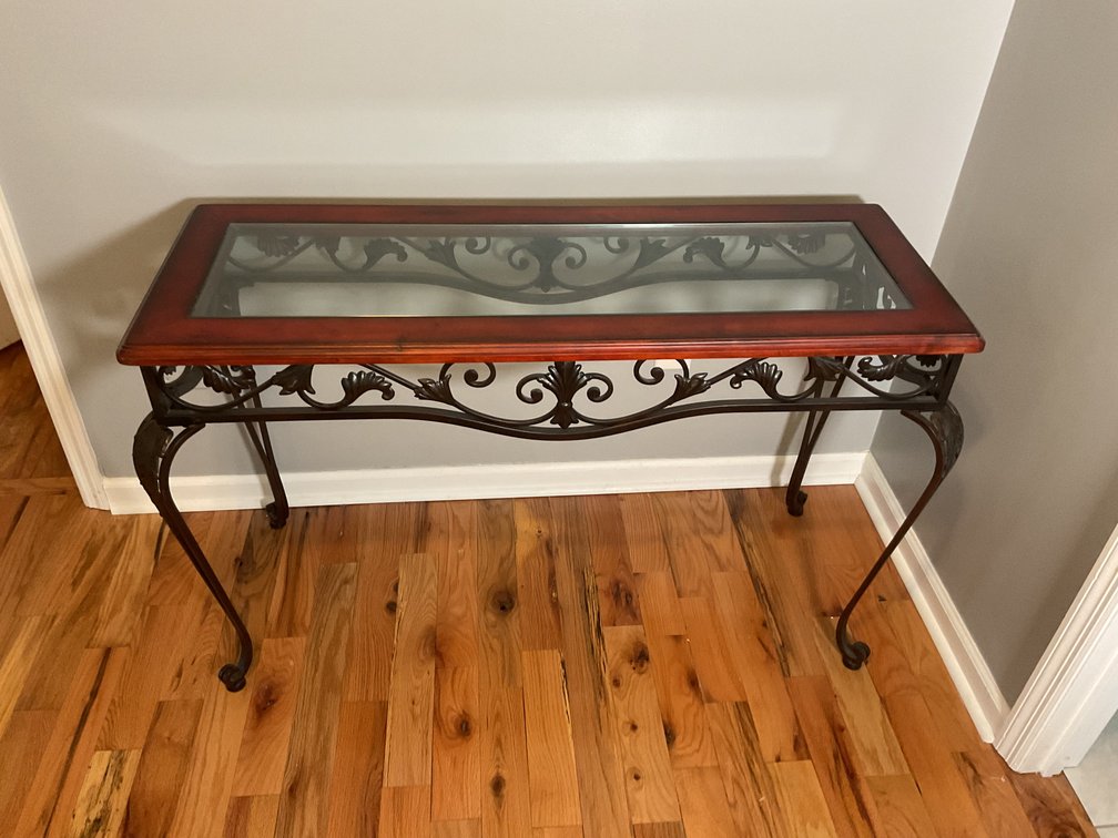 Image for Glass Top Hall Table