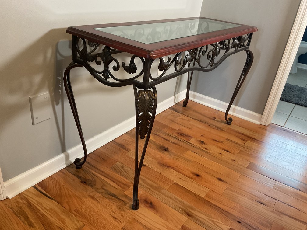 Image for Glass Top Hall Table