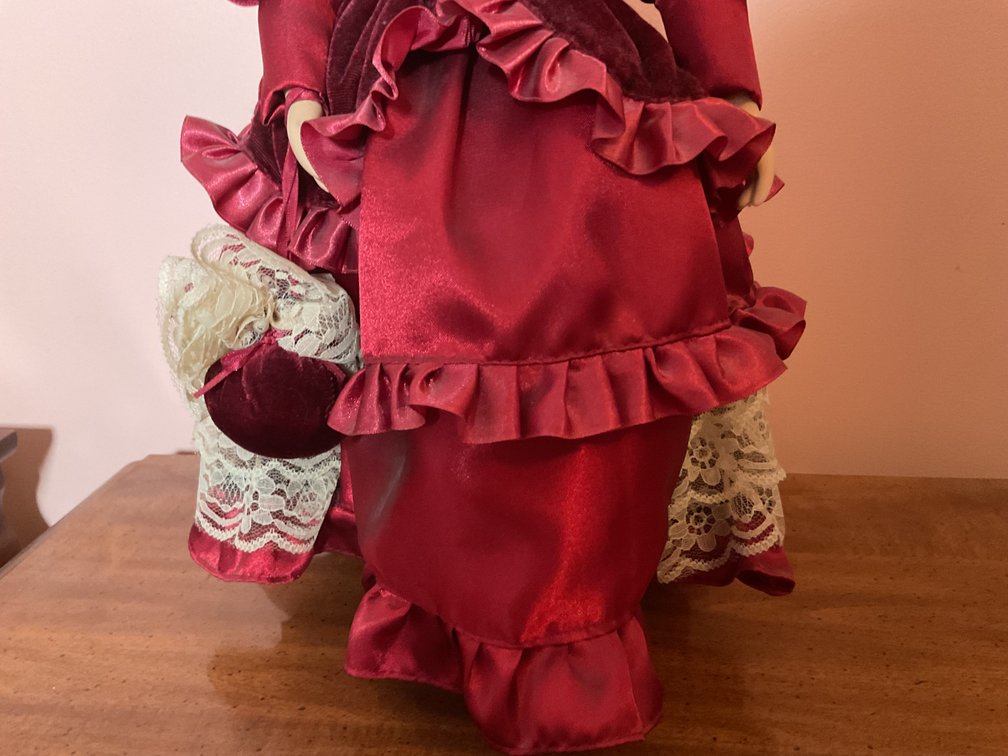 Image for Porcelain Doll on Stand