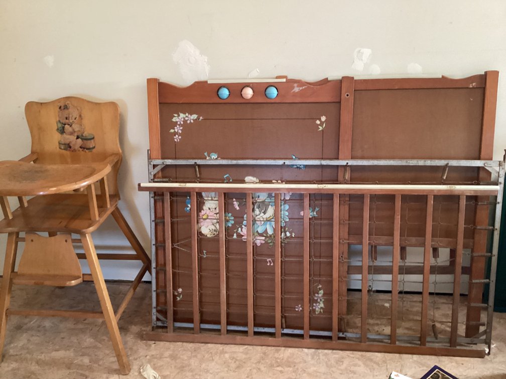 Image for Vintage Crib and High Chair