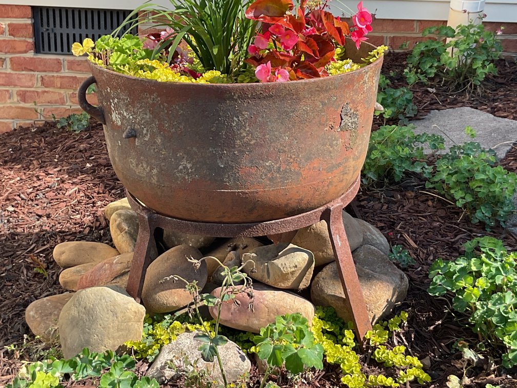 Image for Iron Kettle on Stand