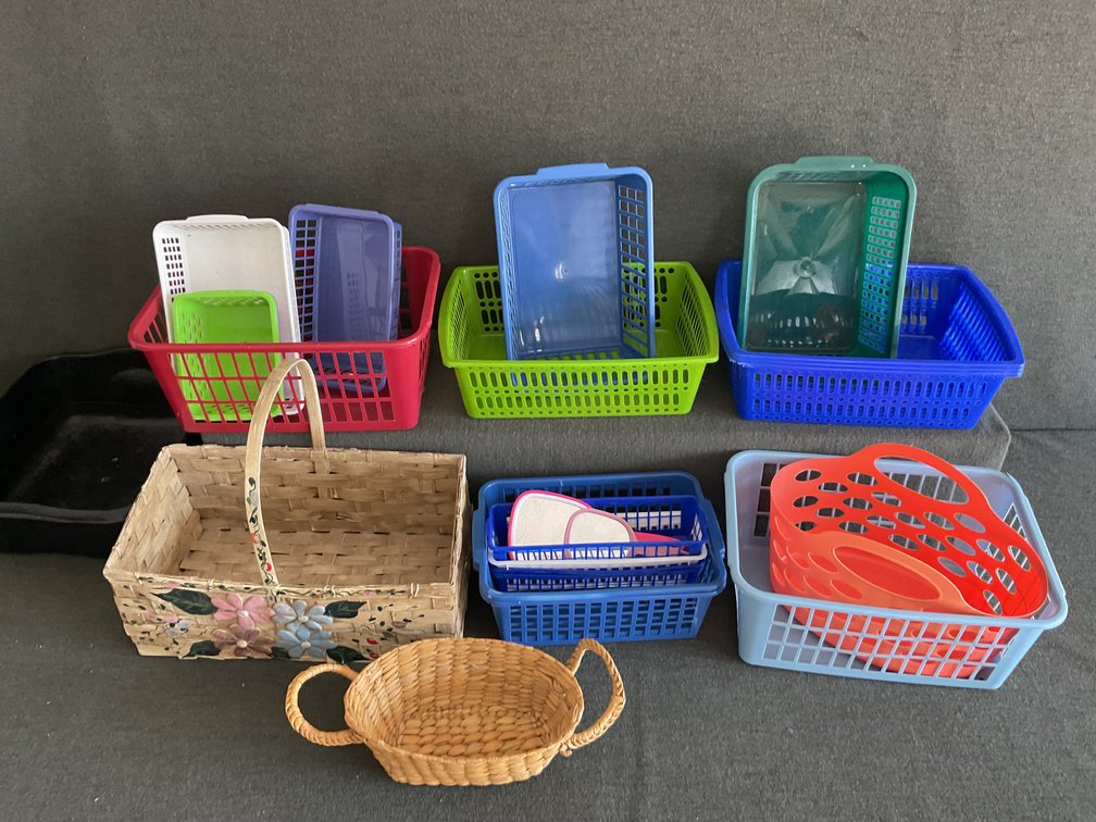 Image for Lot of Plastic Baskets
