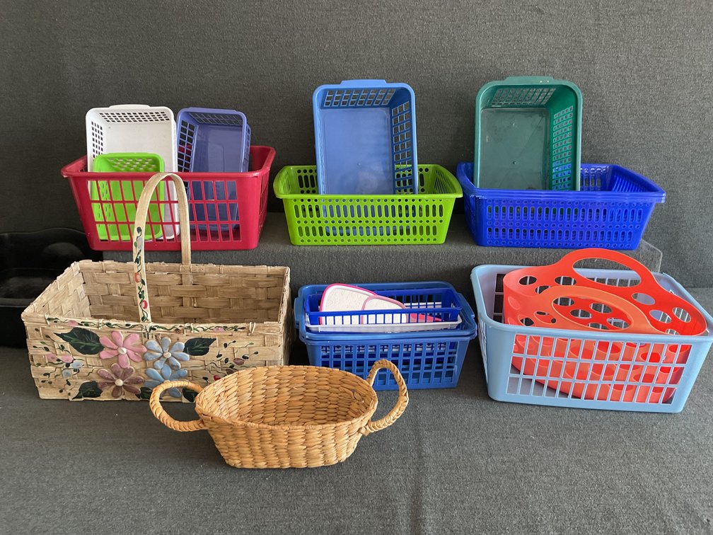 Image for Lot of Plastic Baskets