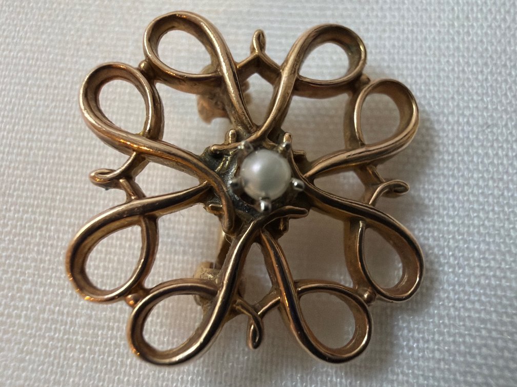 Image for 210 karat yellow Filigree pin mountings