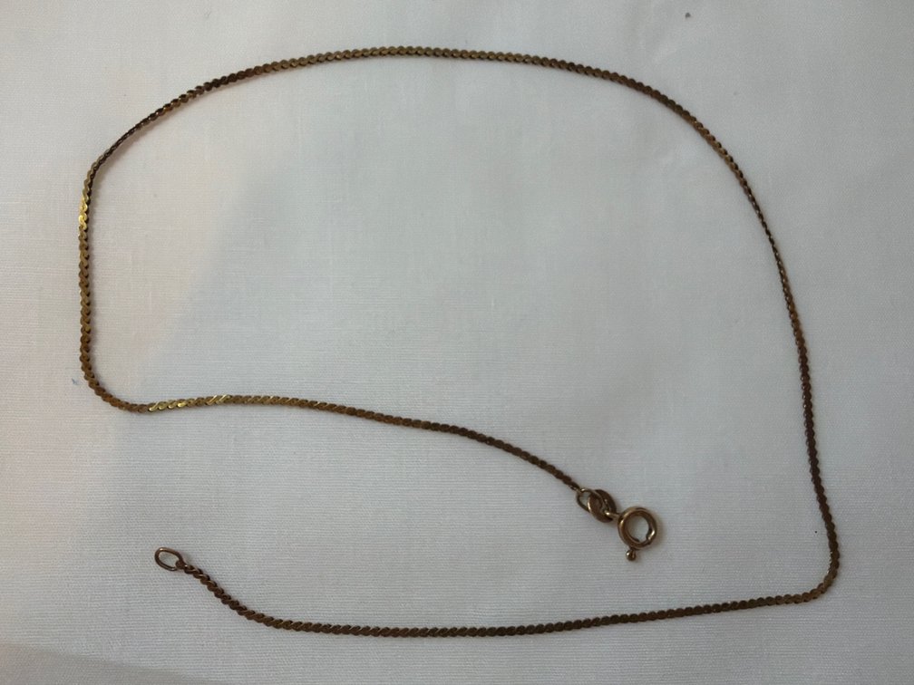 Image for Italy 14 karat rose gold necklace