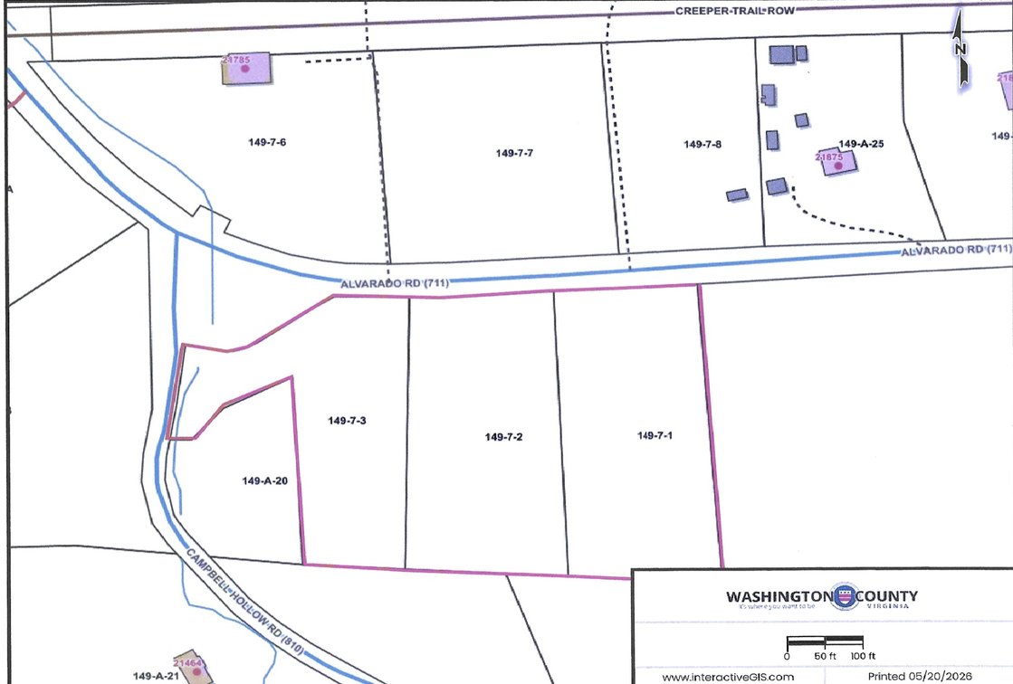 Image for 6 Acres (+/-) in 3 Tracts Washington County VA near The Virginia Creeper Trail and South Fork of the Holston River