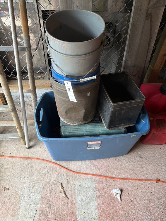 Image for Empty buckets and tubs