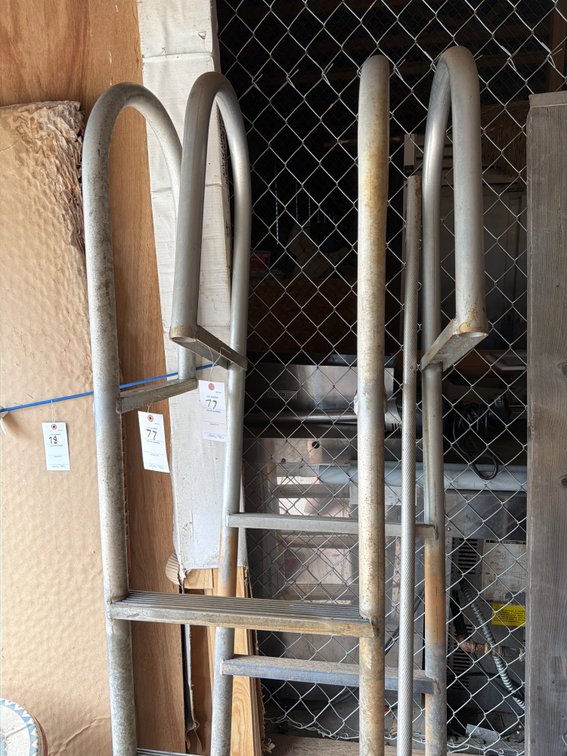 Image for Two aluminum dock ladders 6’