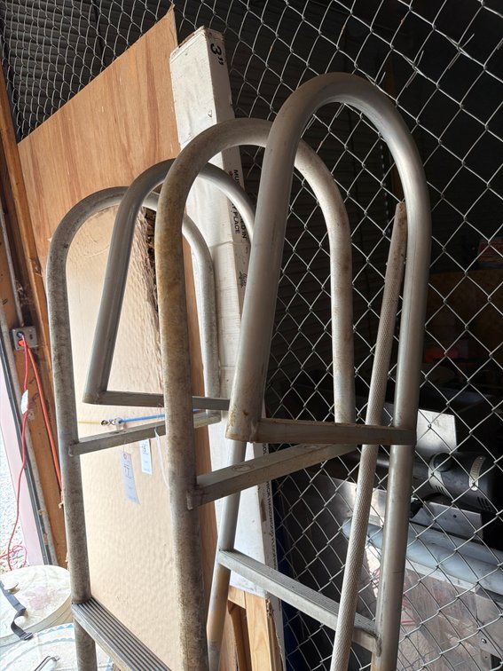 Image for Two aluminum dock ladders 6’