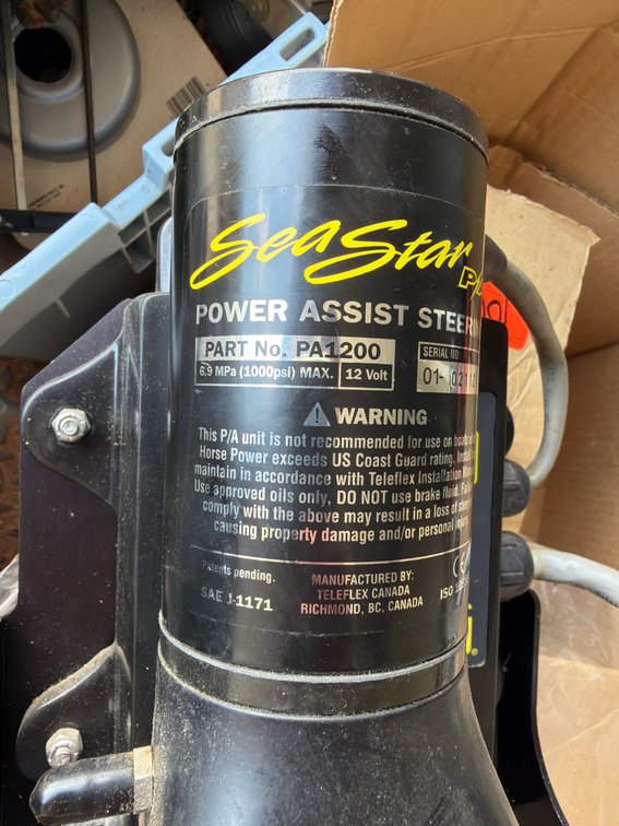 Image for SeaStar power assist steering