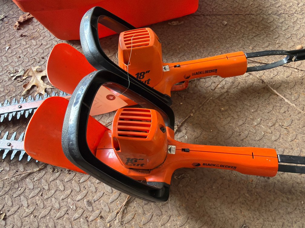 Image for Two Black & Decker hedge, trimmers electric